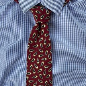 Ralph Lauren CHAPS Vintage Red Paisley Tie